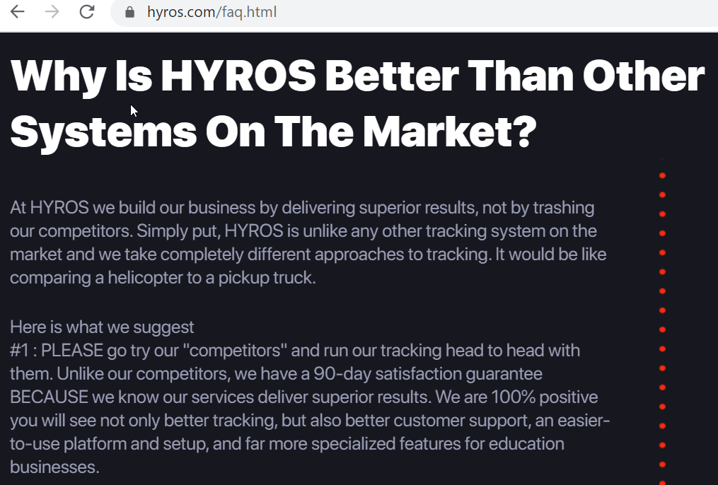Is hyros a better tracking software?
